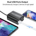 150W Power Inverter 12V DC to 110V AC Car Plug Adapter Outlet Converter with 3.1A Dual USB AC car Charger for Laptop Computer Black 🍁 All In One Marketplace Canada