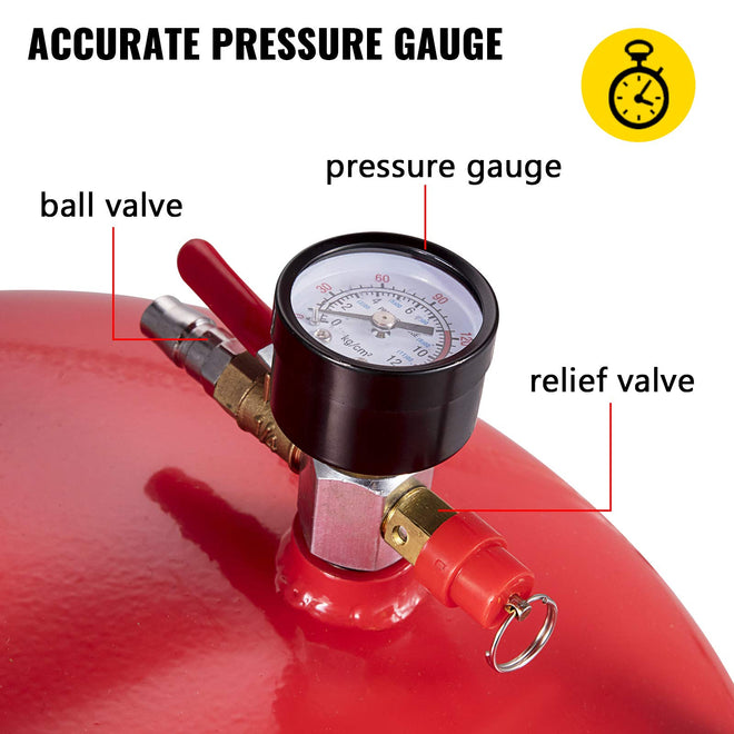 VEVOR Waste Oil Drain Tank 20 Gallon Portable Oil Drain Air Operated Drainer Oil Change, Oil Drain Container, Fluid Fuel Transfer Drainage Adjustable Funnel Height, with Wheel For Easy Oil Removal 🍁 All In One Marketplace Canada