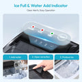 EUHOMY Countertop Ice Maker Machine with Handle, 26lbs Per Day, 9 Ice Cubes Ready in 6 Mins, Auto-Cleaning Portable Ice Maker with Basket and Scoop, for Home/Kitchen/Camping/RV (Silver) 🍁 All In One Marketplace Canada
