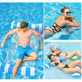 FUNNYTA 2 Pack Water Hammock, 4-in-1 Multi-Portable Water Pool Float Hammock (Saddle, Lounge Chair, Hammock and Drifter) for Adults, Suitable for Travel, Family and Recreation 🍁 All In One Marketplace Canada