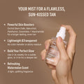 Nuda CloudMist Face Tan Water | Buildable Facial Tanning Mist for Light to Medium Complexions | Infused with Vitamins and White Tea & Rosehip Extracts | Lightweight, Bronzer-Free Formula, (75 mL) 🍁 All In One Marketplace Canada