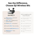 DJI Mic 3 (2 TX + 1 RX + Charging Case), Wireless Microphone for iPhone/Camera/Android, Ultralight, Adaptive Gain Control for Balanced Volume, Dual Band Anti-Interference, 28hrs Use, Vlog 🍁 All In One Marketplace Canada