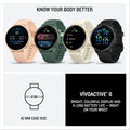 Garmin vívoactive® 6, Health and Fitness GPS Smartwatch, AMOLED Display, Up to 11 Days of Battery, Metallic Pink Dawn with Pink Dawn Band 🍁 All In One Marketplace Canada