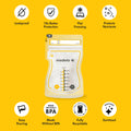 Medela Easy Pour Disposable Breast Milk Storage Bags, 7 oz/210 ml Capacity, Leakproof Design with Milk Protection, Made Without BPA, Pack of 100 🍁 All In One Marketplace Canada