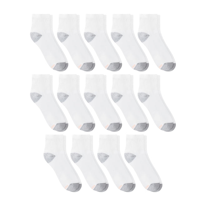 Hanes Womens Value Pack, Ankle Soft Moisture-wicking Socks, Available In 10 And 14-packs, White - 14 Pack, 5-9 US 🍁 All In One Marketplace Canada