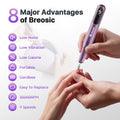 Breosic Electric Nail Drill 35000RPM,12-in-1 Nail File Portable USB-Rechargeable Cordless Nail Drill Professional with 9-Speed & LED Display Manicure Pedicure Nail Kits for Acrylic & Gel Nails(Purple) 🍁 All In One Marketplace Canada