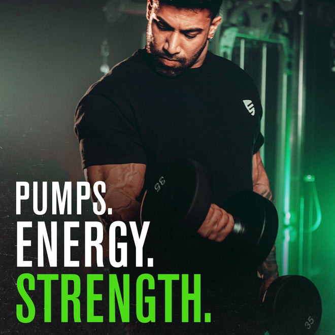 NITROSURGE Pre Workout Supplement - Endless Energy, Instant Strength Gains, Clear Focus, Intense Pumps - Nitric Oxide Booster & Preworkout Powder with Beta Alanine - 30 Servings, Cherry Limeade 🍁 All In One Marketplace Canada