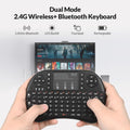 Rii i8+ Mini Wireless Keyboard,Bluetooth Keyboard with Touchpad,Handheld Remote,LED Backlit Compatible with Android TV Box, Android Smart TV,HTPC,Raspberry Pi, Win 7 8 10,Mac OS 🍁 All In One Marketplace Canada