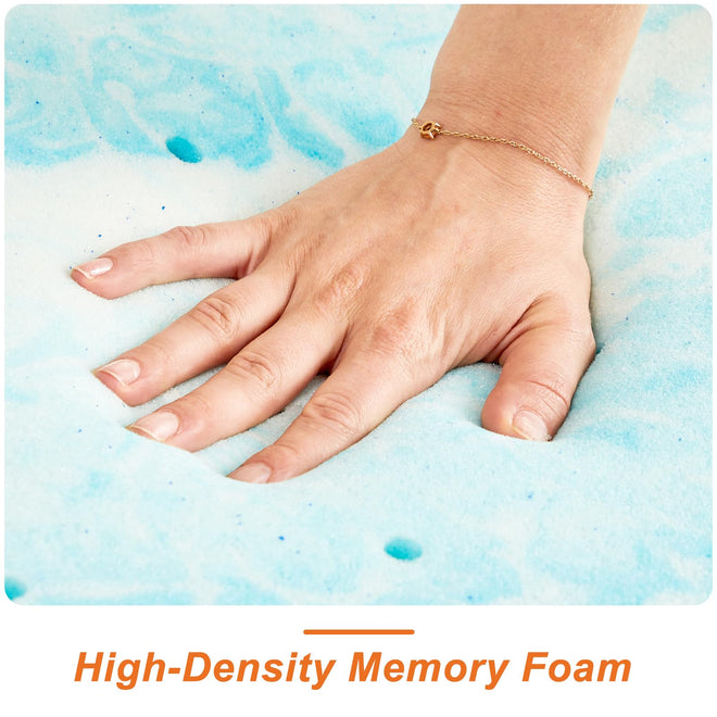 Sweetcrispy 3 Inch Twin Memory Foam Mattress Topper, Blue 🍁 All In One Marketplace Canada