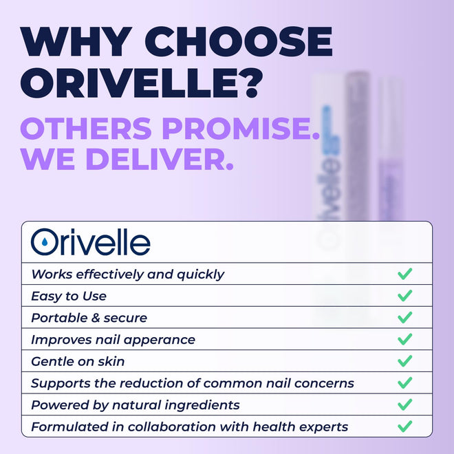 Orivelle Toenail Care Pen - Extra Strength Toe Nail Remedy - Professional Nail Solution for Fingernail with Tea Tree Oil (Pack of 4) 🍁 All In One Marketplace Canada