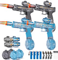 4PCS Electric Water Gun for Kids Adults,Mini Auto Squirt Gun with Flashing Muzzle,26FT Range,Leak-Proof Rechargeable Water Blaster for Summer Pool Beach Water Fights (Black+Blue) 🍁 All In One Marketplace Canada