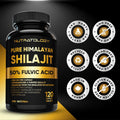 Nutratology® Pure Shilajit Capsules | 50% Fulvic Acid | High Potency & Purity - Sourced from the Himalayan Mountains - Shilajit for Men & Women - 120 Count 🍁 All In One Marketplace Canada