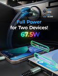 AINOPE 67.5W Mini Cigarette Lighter Adapter, [True Dual Fast Charge] Car Charger USB C Fast Charger, USB C Car Charger, Aero-Grade Metal 12V USB Outlet for iPhone 17 16 Pro Max Air Samsung Android 🍁 All In One Marketplace Canada