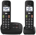Panasonic Cordless Phone, Easy to Use with Large Display and Big Buttons, Flashing Favourites Key, Call Block, 2 Cordless Handsets - KX-TGU122CB (Black) 🍁 All In One Marketplace Canada