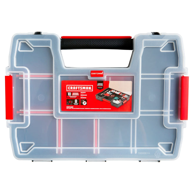 CRAFTSMAN Storage Organizer, Small Parts Organizer, 3-Packs with 10-Compartments, Lid Includes Secure Latch (CMST60964M) 🍁 All In One Marketplace Canada