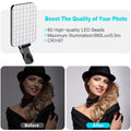 Anautin Selfie Light, 60 LED 2200mAh Rechargeable Clip Fill Video Light (Black) 🍁 All In One Marketplace Canada