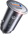 AINOPE 67.5W Mini Cigarette Lighter Adapter, [True Dual Fast Charge] Car Charger USB C Fast Charger, USB C Car Charger, Aero-Grade Metal 12V USB Outlet for iPhone 17 16 Pro Max Air Samsung Android 🍁 All In One Marketplace Canada