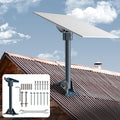 Starlink Gen 3/4/4X Mount Adapter Aluminum Alloy, 15.7" Heavy Duty Steel Pivot Pole Pipe with Adjustable Base (Roof Mount) 🍁 All In One Marketplace Canada