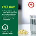 Organika Extra Strength Omega-3 Fish Oil 1414mg – High DHA (330mg) and EPA (660mg) Formula for Cognitive, Brain & Heart Health – No Fishy Aftertaste, Sustainably Sourced – 60 Softgels 🍁 All In One Marketplace Canada