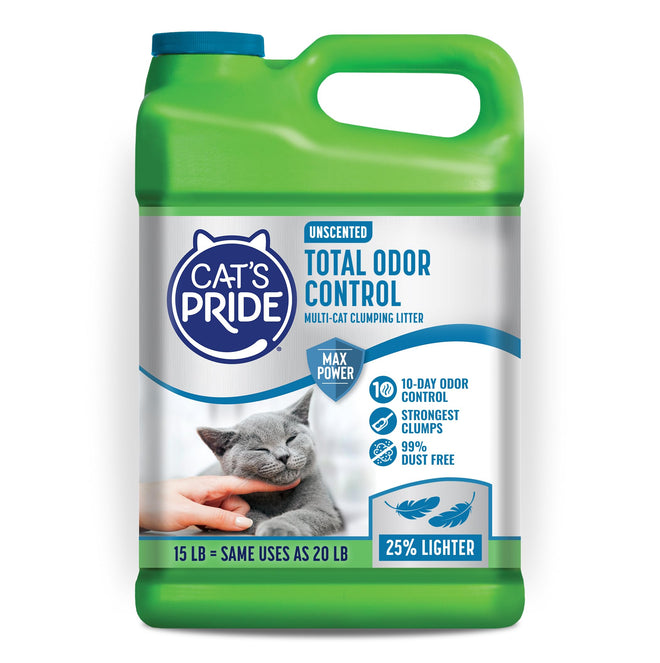 Cat's Pride Fresh and Light Premium Clumping Fragrance Free Scoopable Cat Litter Jug, 15-Pound 🍁 All In One Marketplace Canada