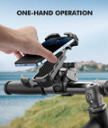 WOCBUY Bike Phone Mount, Upgrade [1s Lock][Secure Protection] Motorcycle Phone Mount, [360° Rotatable] Phone Holder for Bike Handlebar Compatible with iPhone/Samsung 4.7-6.8" Cell Phone 🍁 All In One Marketplace Canada