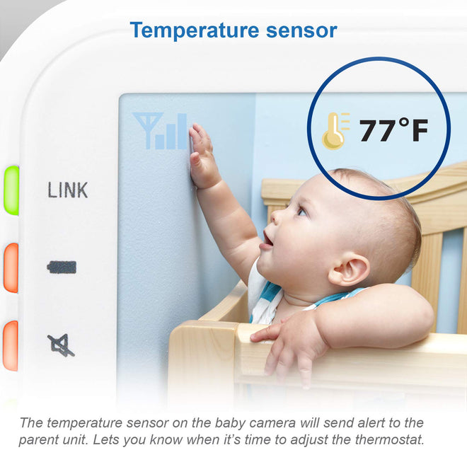 VTech VM3252-2 Digital Video Baby Monitor with 2.8" LCD 2 Cameras and Automatic Night Vision, 1 Count, White 🍁 All In One Marketplace Canada