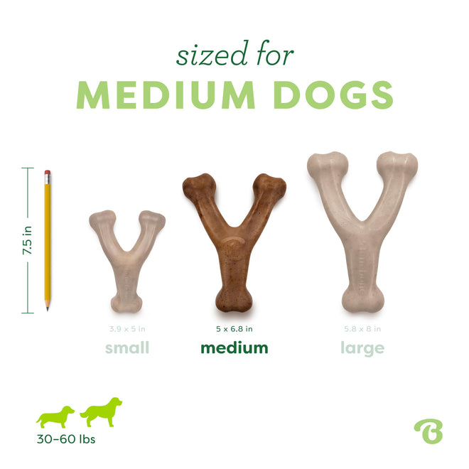 Benebone 3-Pack Wishbone Dog Chew Toy for Aggressive Chewers, Medium 🍁 All In One Marketplace Canada
