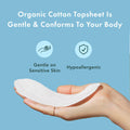 Rael Panty Liners for Women, Organic Cotton Cover - Daily Pantiliners, Light Absorbency, Unscented, Chlorine Free (Micro Thin, 140 Count) 🍁 All In One Marketplace Canada