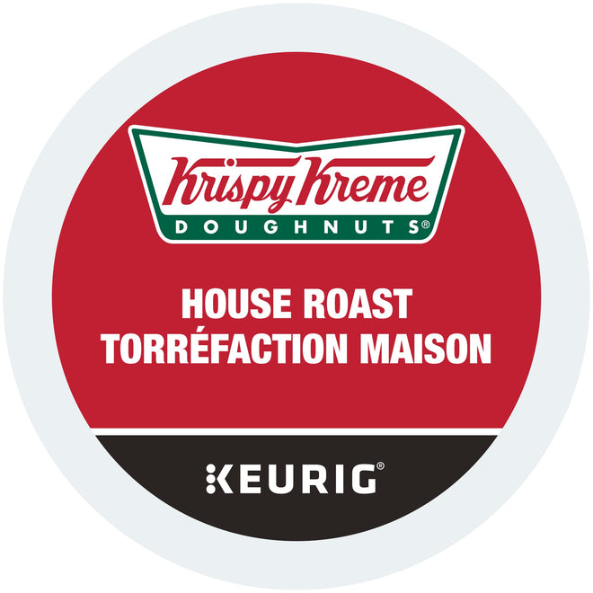 Krispy Kreme Doughnuts Smooth House Roast Single Serve Keurig Certified K-Cup pods for Keurig brewers, 30 Count (Pack of 1) 🍁 All In One Marketplace Canada