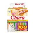 INABA Churu Cat Treats, Lickable, Squeezable Creamy Purée with Vitamin E, 14 Grams per Tube, 100 Tubes Total, Chicken Variety 🍁 All In One Marketplace Canada