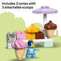 LEGO DUPLO Bluey Ice Cream Trip with Bluey - Toddler Toy for Kids, Boys, and Girls Ages 2+ - Includes Figure and Ice Cream Stand - Sensory Toy for Pretend Play - Preschool Gift Idea - 10458 🍁 All In One Marketplace Canada