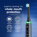 Oral-B iO Electric Toothbrush, Deep Clean + Protect, Rechargeable, Sapphire Blue with Visible Pressure Sensor, 5 Cleaning Settings, 2 Min Timer, a iO Series 7 Toothbrush, 2 Replacement Brush Heads, and Charging Travel Case 🍁 All In One Marketplace Canada