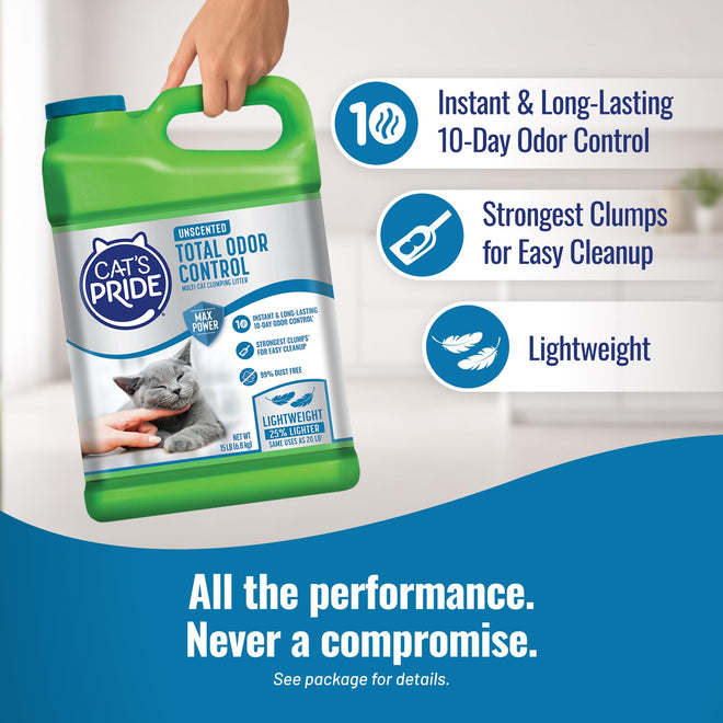 Cat's Pride Fresh and Light Premium Clumping Fragrance Free Scoopable Cat Litter Jug, 15-Pound 🍁 All In One Marketplace Canada