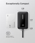 Anker Portable Charger, 10,000mAh 30W Power Bank, USB-C in and Out Fast Charging Battery Pack, Travel Essential Phone Power Bank, for iPhone 17/16, Galaxy and More (Black, 10000.00, Milliamp Hours) 🍁 All In One Marketplace Canada