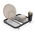 Umbra Sinkin Dish Drying Rack – Drainer Caddy with Removable Cutlery Holder – Use in Sink or On Counter, Standard, Black 🍁 All In One Marketplace Canada