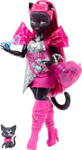 Monster High Catty Noir Doll with Pet Cat Amulette and Accessories Like Backpack, Music Book, Microphone and More 🍁 All In One Marketplace Canada