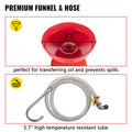 VEVOR Waste Oil Drain Tank 20 Gallon Portable Oil Drain Air Operated Drainer Oil Change, Oil Drain Container, Fluid Fuel Transfer Drainage Adjustable Funnel Height, with Wheel For Easy Oil Removal 🍁 All In One Marketplace Canada