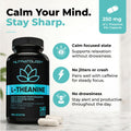 Nutratology® L-Theanine 250MG Capsules | Canadian-Made | For Stress Management | Promotes Relaxation & Calmness Without Drowsiness - L-Theanine Supplement for Stress Relief | 240 Capsules 🍁 All In One Marketplace Canada