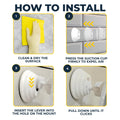 HONEYBULL Fogless Shower Mirror with Suction Mount & Swivel – Anti-Fog Acrylic Bathroom Mirror for Shaving – Built-in Razor Holder, Easy Install, Home Shower Accessory (White) 🍁 All In One Marketplace Canada