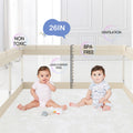 Fodoss Playpen Baby, 47x47inch Play Pen, Small Playard,Playpen for Apartment, Play Yard, Baby Activity Play Fence, Extra Large Playard, Parc Pour bébé 🍁 All In One Marketplace Canada