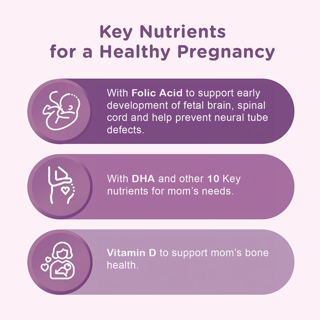 Centrum Prenatal Multigummies with DHA and Folic Acid, Postpartum Multivitamin and Mineral Supplement, 60 count, 30 day supply. 🍁 All In One Marketplace Canada