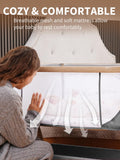 Baby Bassinet Bedside Sleeper - 3 in 1 Bassinets with Waterproof Sheets, Soft Mattress and Breathable Mesh, Adjustable Height Bedside Bassinet for Baby with Wheels, Storage Basket, Gray 🍁 All In One Marketplace Canada