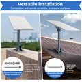 Starlink Gen 3/4/4X Mount Adapter Aluminum Alloy, 15.7" Heavy Duty Steel Pivot Pole Pipe with Adjustable Base (Roof Mount) 🍁 All In One Marketplace Canada