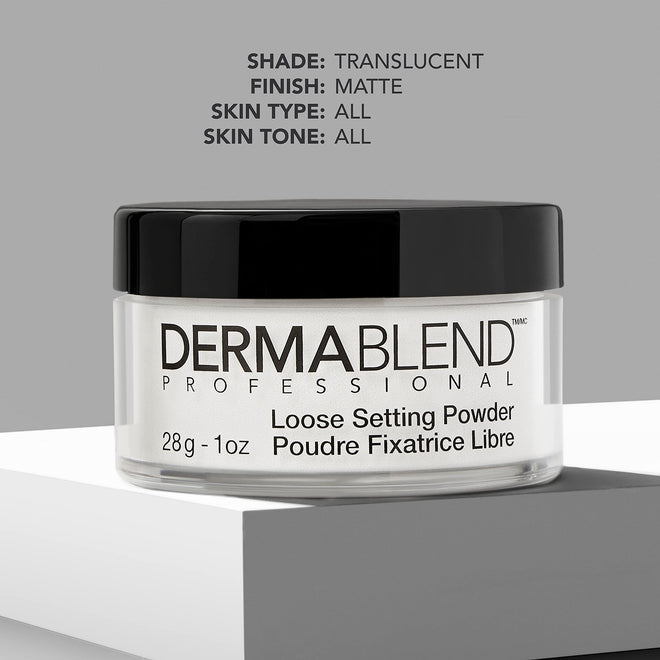 Dermablend Loose Setting Powder, Translucent Powder for Face Makeup, Mattifying Finish and Shine Control, 28g 🍁 All In One Marketplace Canada