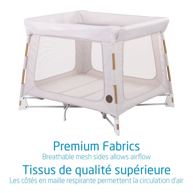 Maxi-Cosi Swift Playard, Playpen with 3-in-1 (Newborn bassinet, toddler, play), Portable, ultra comfort, 1 step fold, travel bag included, Horizon Sand 🍁 All In One Marketplace Canada
