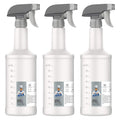MR.SIGA 24 oz Plastic Spray Bottles for Cleaning Solutions, HDPE Commercial Grade Refillable Spray Bottles with Measurements and Adjustable Leak Proof Nozzle, 3 Pack 🍁 All In One Marketplace Canada
