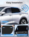 PEMOTech Car Window Shades(2 Pack)-Side Window Sun Shades, UV Protection Breathable Spandex Baby Window Covers for Camping, Universal Fit Most of Cars, Protect Privacy for Family (39.8"x27.2") Black 🍁 All In One Marketplace Canada
