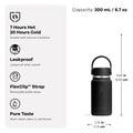 Hydro Flask Micro Bottle - Insulated Mini Leak Proof Flask for Purse or Pocket in 6.7 Oz Capri Blue 🍁 All In One Marketplace Canada