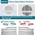 Portable Air Conditioner Hose with 5.9" Diameter & 80" Length Anti-Clockwise Thread, Universal Portable AC Exhaust Hose Air Conditioner Parts & Accessories 🍁 All In One Marketplace Canada