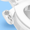 LUXE Bidet NEO 320 Plus - Warm Water, Dual Nozzle, Non-Electric Bidet Attachment for Toilet Seat, Patented Slide-in Install, 360° Self-Clean, EZ-Lift to Clean, Feminine & Rear Wash (Chrome) 🍁 All In One Marketplace Canada